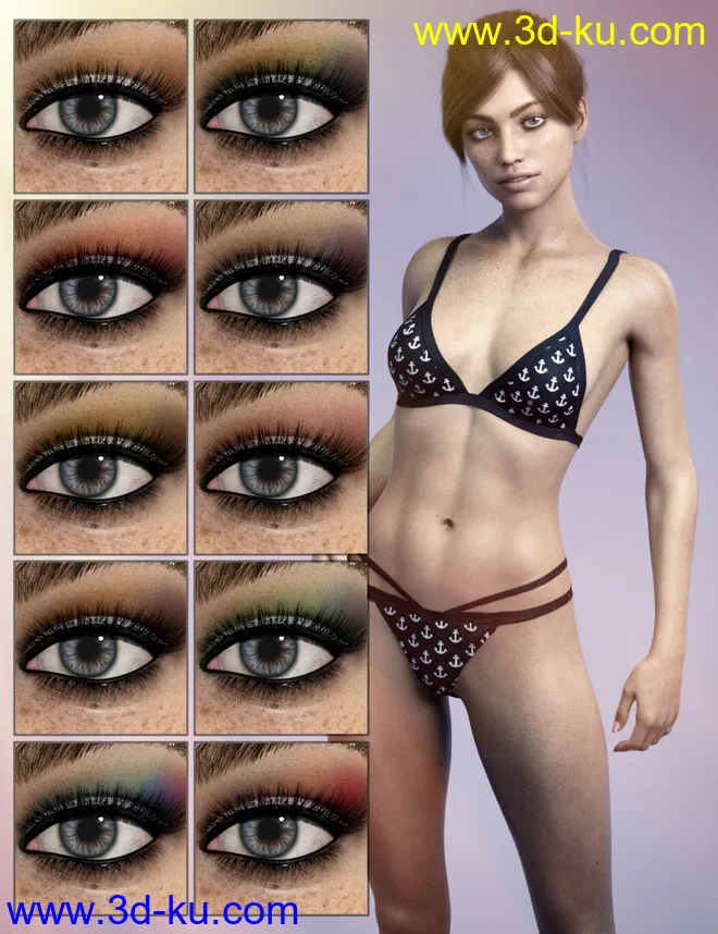 Effie HD For Genesis 8 Female模型的图片12