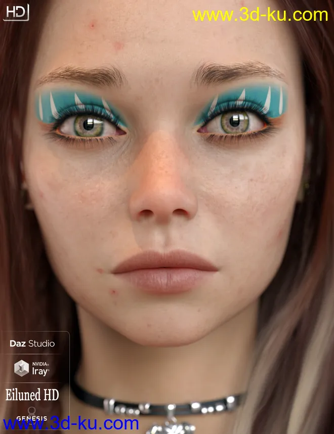 Eiluned HD For Genesis 8 Female模型的图片4