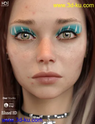 3D打印模型Eiluned HD For Genesis 8 Female的图片