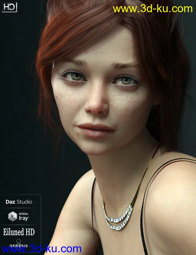 Eiluned HD For Genesis 8 Female模型的图片14