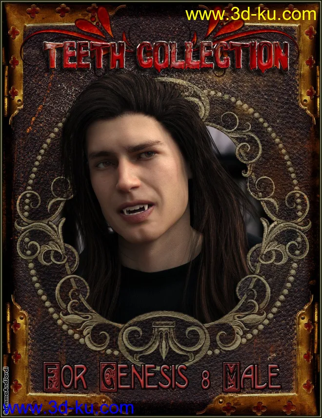 EJ Teeth Collection for Genesis 8 Male(s)模型的图片1