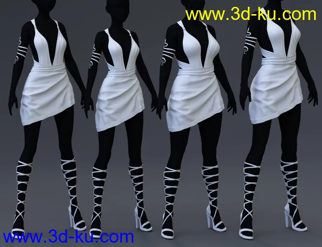 Eleia Outfit for Genesis 8 Female(s)模型的图片5