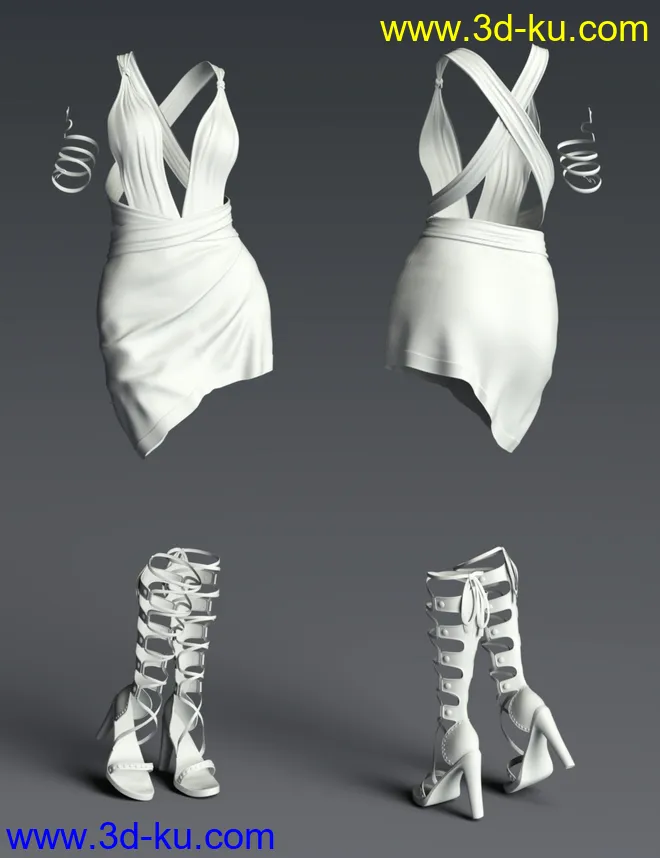 Eleia Outfit for Genesis 8 Female(s)模型的图片6