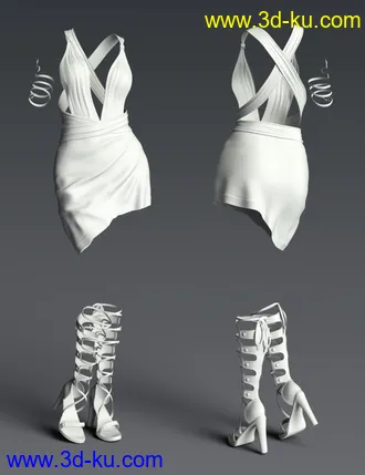 3D打印模型Eleia Outfit for Genesis 8 Female(s)的图片