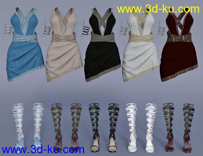 Eleia Outfit Textures模型的图片3