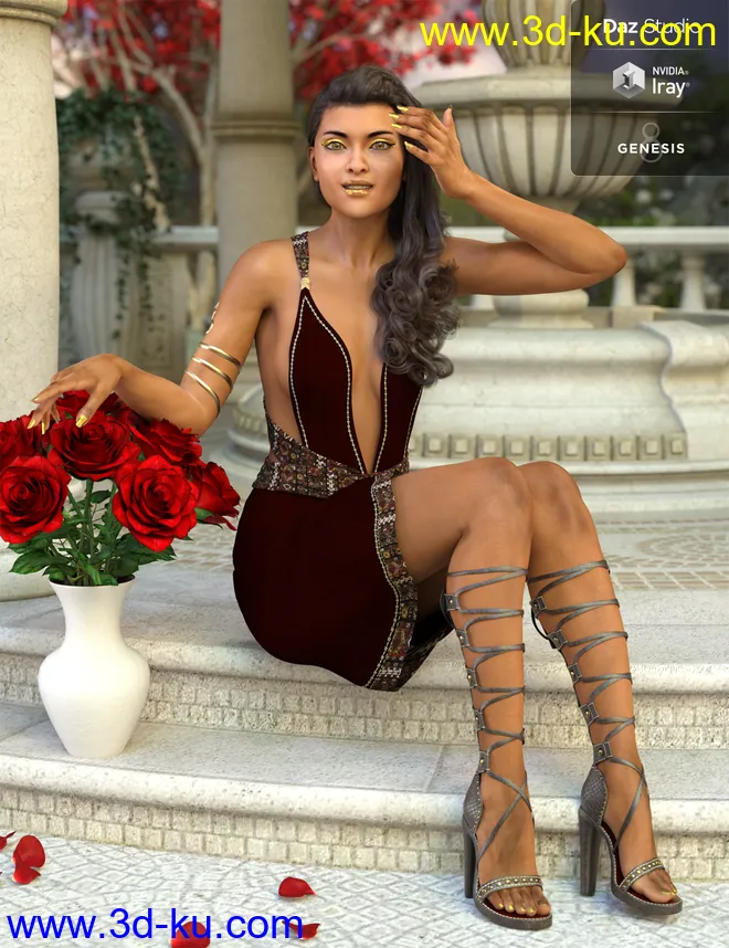 Eleia Outfit Textures模型的图片6