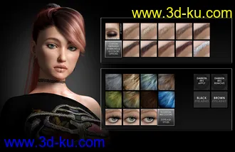 3D打印模型Ellison HD for Genesis 3 and 8 Female的图片