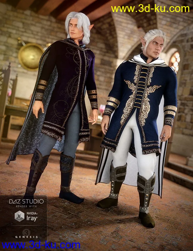 Elven Prince Outfit Textures模型的图片1