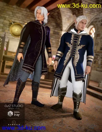 3D打印模型Elven Prince Outfit Textures的图片