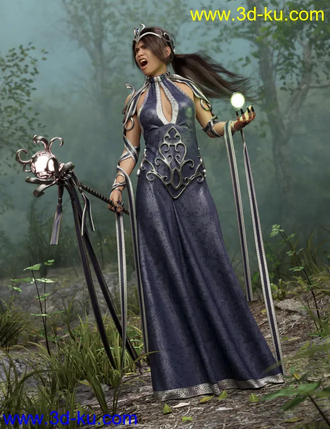 Enchanted Queen Poses and Props for Genesis 8 Female(s)模型的图片2
