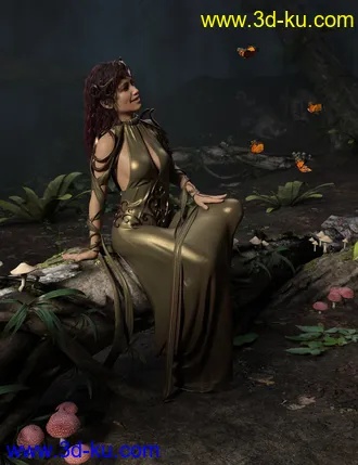 3D打印模型Enchanted Queen Poses and Props for Genesis 8 Female(s)的图片