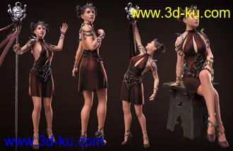 3D打印模型Enchanted Queen Poses and Props for Genesis 8 Female(s)的图片