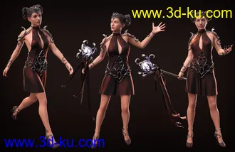 3D打印模型Enchanted Queen Poses and Props for Genesis 8 Female(s)的图片