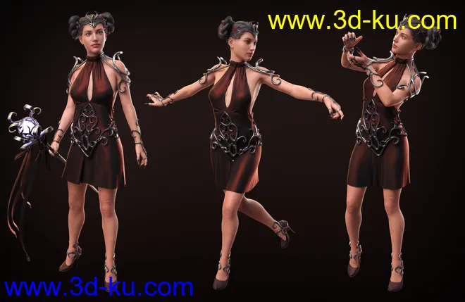 Enchanted Queen Poses and Props for Genesis 8 Female(s)模型的图片6