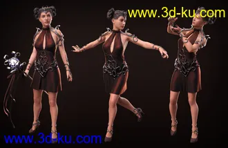 3D打印模型Enchanted Queen Poses and Props for Genesis 8 Female(s)的图片