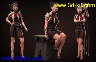 3D打印模型Enchanted Queen Poses and Props for Genesis 8 Female(s)的图片