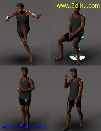 3D打印模型Enduring Icon Poses for Leroy 8的图片