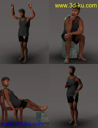 3D打印模型Enduring Icon Poses for Leroy 8的图片