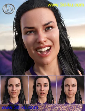 3D打印模型Energetic Life Expressions for Genesis 8 Female and Babina 8的图片
