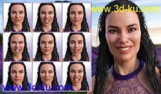 3D打印模型Energetic Life Expressions for Genesis 8 Female and Babina 8的图片