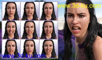 3D打印模型Energetic Life Expressions for Genesis 8 Female and Babina 8的图片