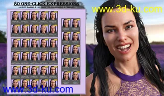 3D打印模型Energetic Life Expressions for Genesis 8 Female and Babina 8的图片