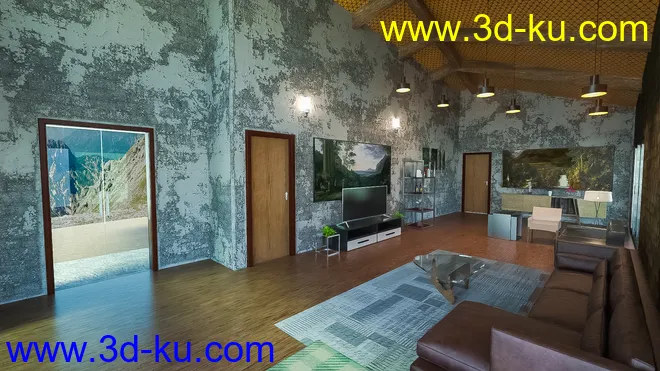 Energy Efficient Living Room模型的图片2