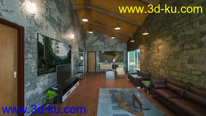 Energy Efficient Living Room模型的图片4