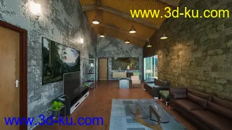 3D打印模型Energy Efficient Living Room的图片