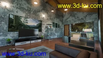 3D打印模型Energy Efficient Living Room的图片