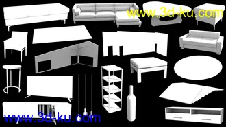 3D打印模型Energy Efficient Living Room的图片