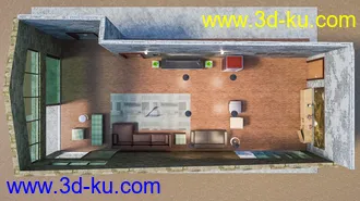 3D打印模型Energy Efficient Living Room的图片