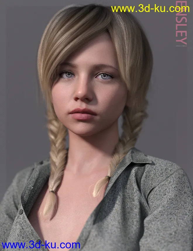 Ensley HD & Expressions HD for Genesis 8 Female模型的图片1