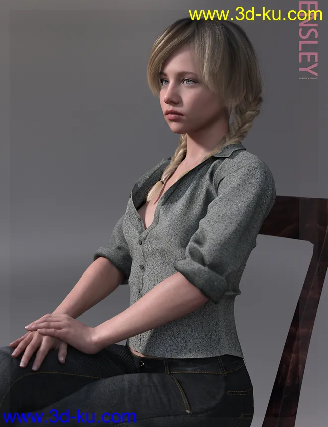 Ensley HD & Expressions HD for Genesis 8 Female模型的图片2