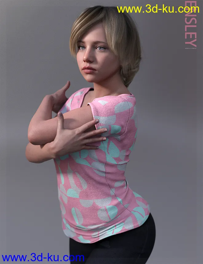 Ensley HD & Expressions HD for Genesis 8 Female模型的图片8