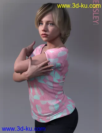 3D打印模型Ensley HD & Expressions HD for Genesis 8 Female的图片