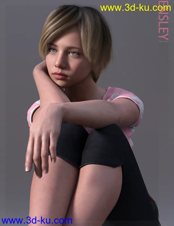 Ensley HD & Expressions HD for Genesis 8 Female模型的图片9