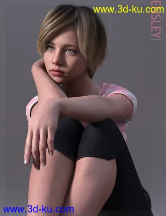 3D打印模型Ensley HD & Expressions HD for Genesis 8 Female的图片