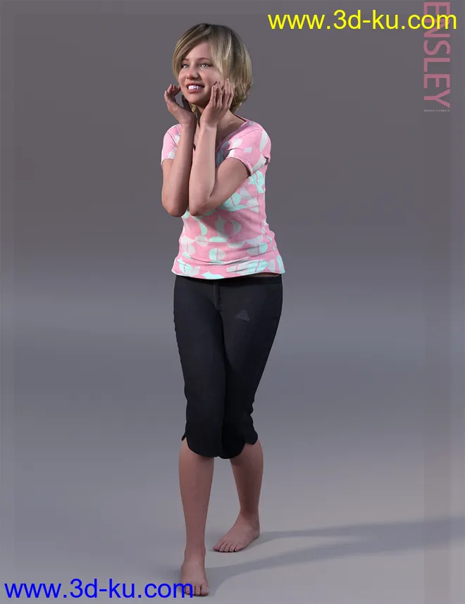 Ensley HD & Expressions HD for Genesis 8 Female模型的图片10