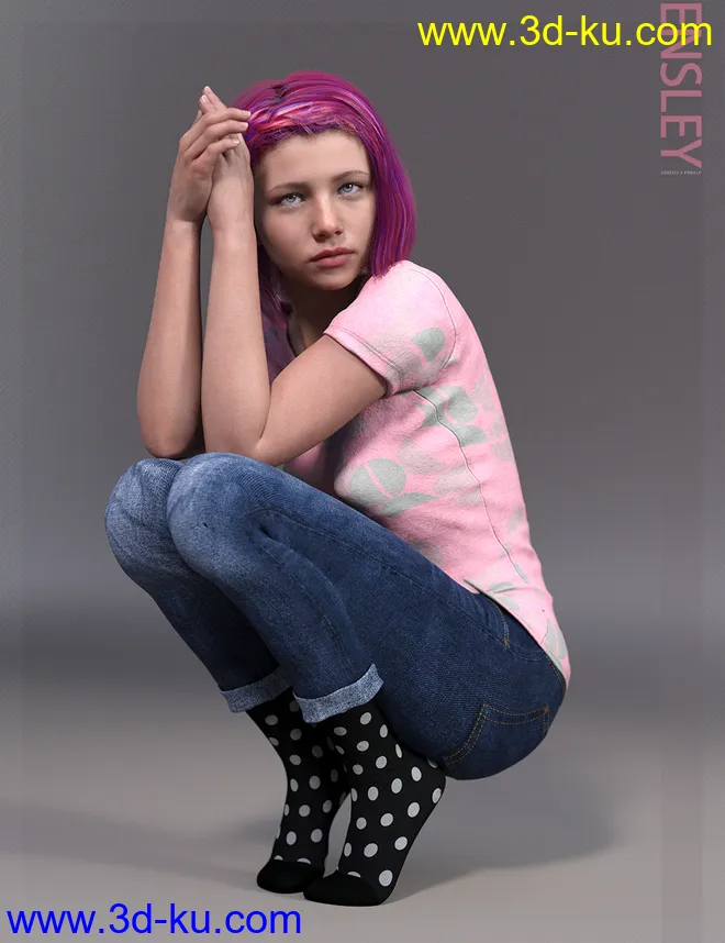 Ensley HD & Expressions HD for Genesis 8 Female模型的图片12