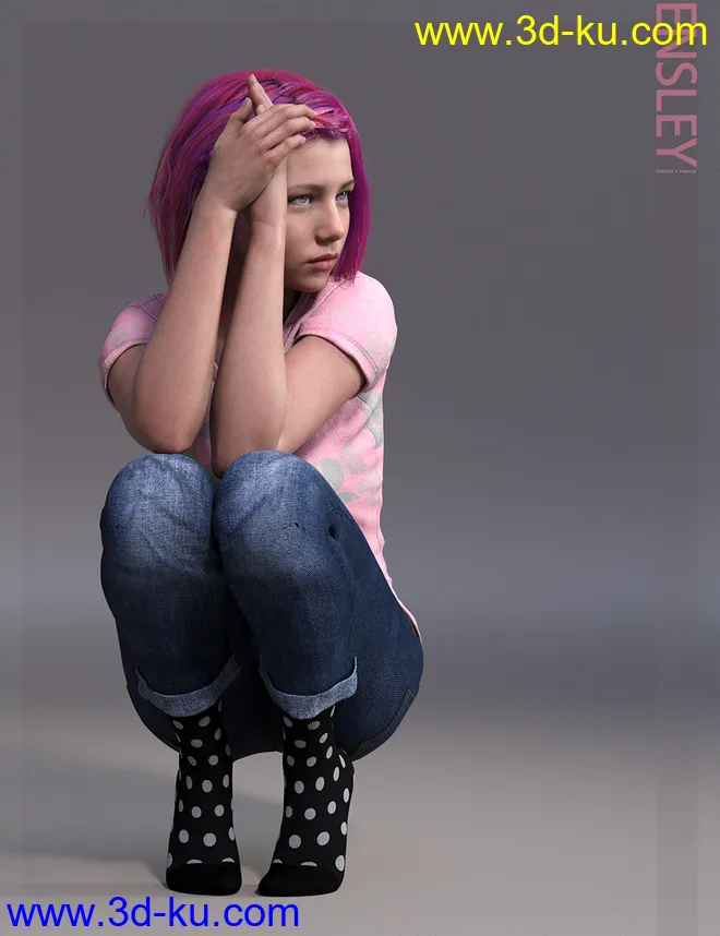 Ensley HD & Expressions HD for Genesis 8 Female模型的图片13