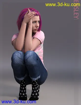 3D打印模型Ensley HD & Expressions HD for Genesis 8 Female的图片