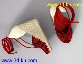 3D打印模型Espadrilles for Genesis 8 Female(s)的图片