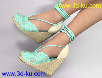 3D打印模型Espadrilles for Genesis 8 Female(s)的图片