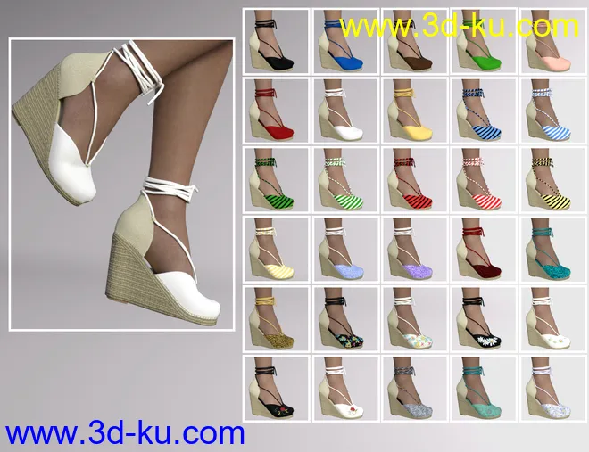 Espadrilles for Genesis 8 Female(s)模型的图片8