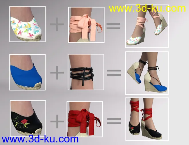Espadrilles for Genesis 8 Female(s)模型的图片10