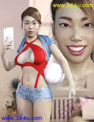 3D打印模型Estella for Genesis 3 and 8 Female的图片