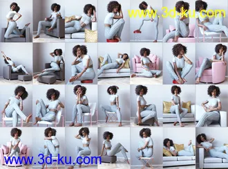 3D打印模型Every Day Furniture Props and Poses for Genesis 8的图片