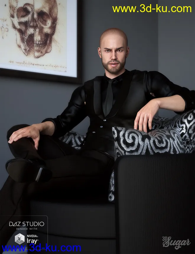 Every Day Furniture Props and Poses for Genesis 8模型的图片8