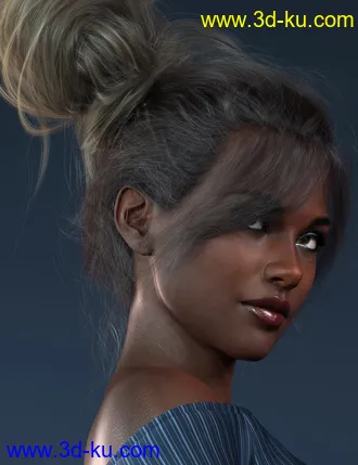 Everyday Updo 2 Hair for Genesis 3 and 8模型的图片16